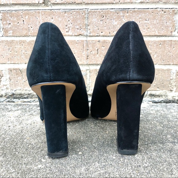 Halston Black Suede Heels - Picture 4 of 6